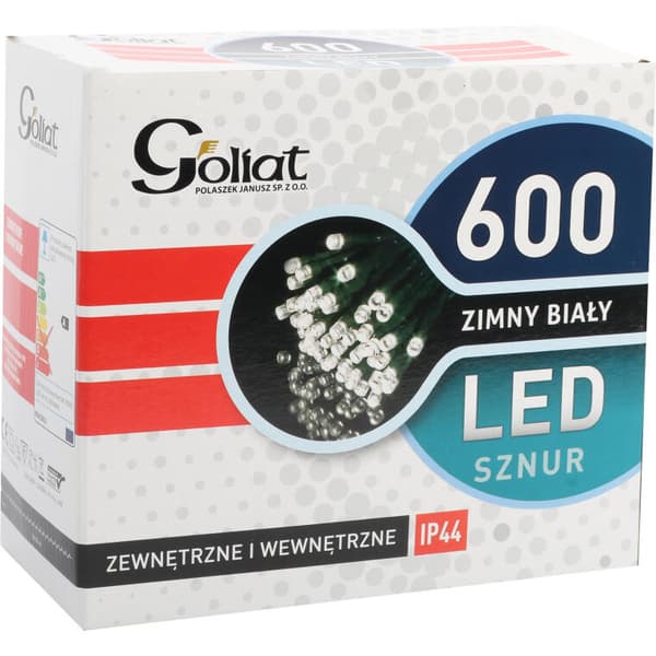 Joulukuusen valot LED-ketju 600kpl Outdoor Cool White 30m IP44 Verkotettu