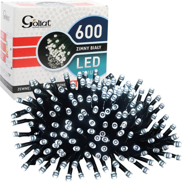 Joulukuusen valot LED-ketju 600kpl Outdoor Cool White 30m IP44 Verkotettu