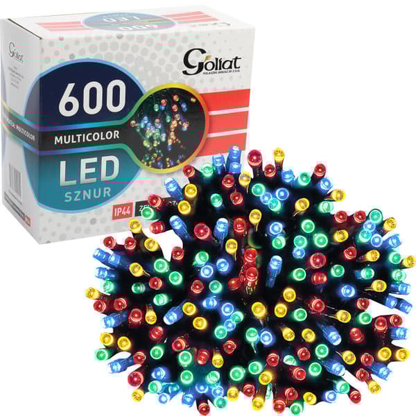 Joulukuusen valot 600 LED monivärinen ulkokäyttöön 30m IP44 verkkovirta