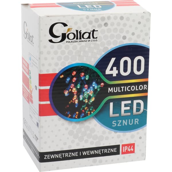 String av utomhus LED julgranslampor, 400 st. Flerfärgad 19,95m IP44