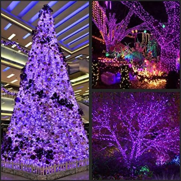 80 LED violettia sisä joulukuusen valoa