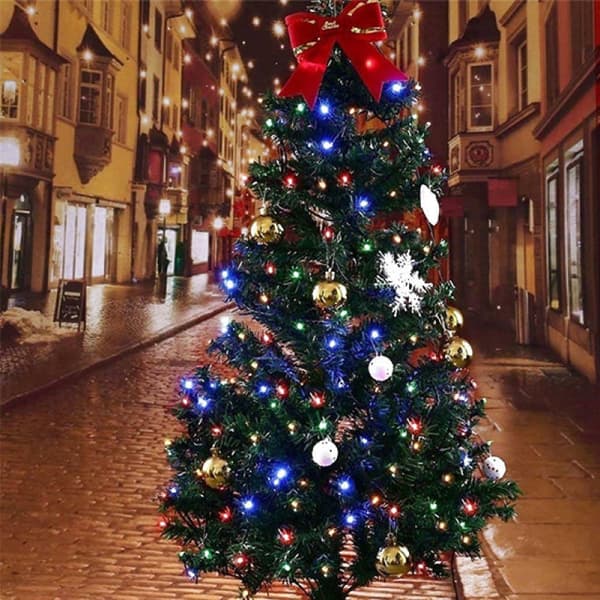 200 LED-julgransbelysning med flerfärgad blixteffekt, inomhus