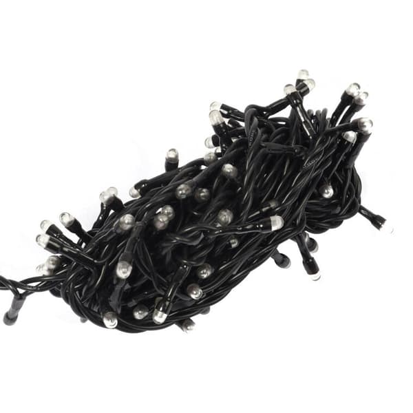 Utomhusljusdekoration 100 LED-lampor Vit - Anslutbar, vattentät, energisparande