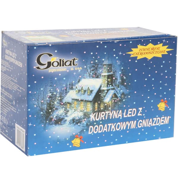 Icicle 100 LED punainen valoverho liitäntäpistokkeella, säänkestävä, ulkokäyttöinen IP44