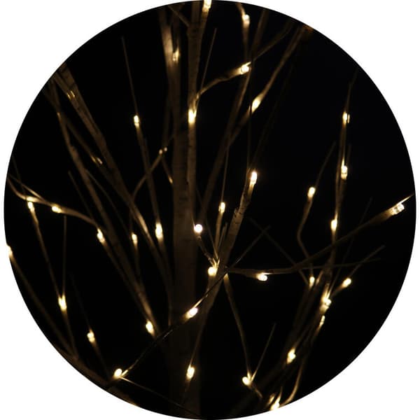 Dekorativt træ med hvide blade og LED, 150 cm, udendørs IP44
