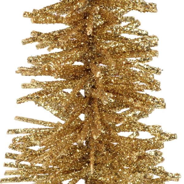 JULTRÄD GULD GLITTER FIGUR 30 CM