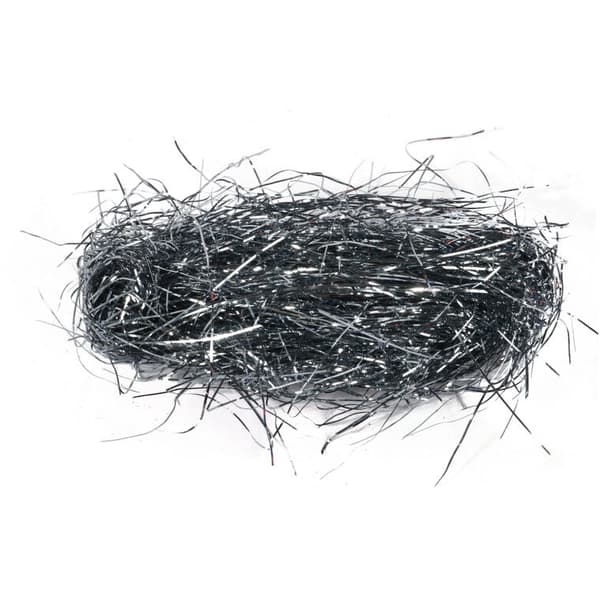 Änglahår till julgran, silversvart, julglitter, 7 g