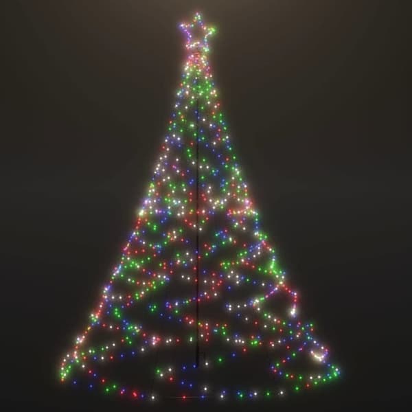 300cm ulkoinen LED-joulukuusi, 500 valoa, 8 tilaa, vedenkestävä IP44, lämmin/kylmä valkoinen/monivärinen/sininen