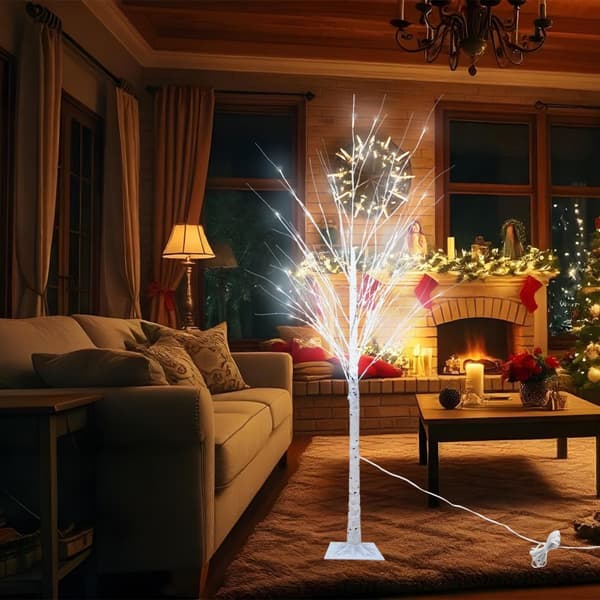 180cm LED Birketræ - Moderne, Energieffektiv Indendørs/Udendørs Dekoration