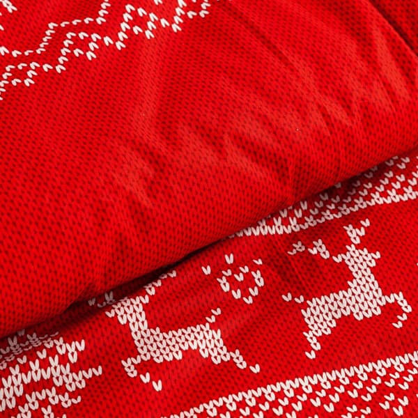 NOEL02 JULESENGESÆT 220 X 200 CM RØD