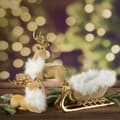 Miniatyrbild 3 av 3: JULFIGUR 197 31 X 16 X 15 CM GULD