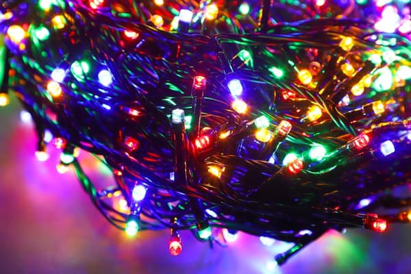JOULUKUUSEN VALOT 500 LED monivärinen FLASH seppele