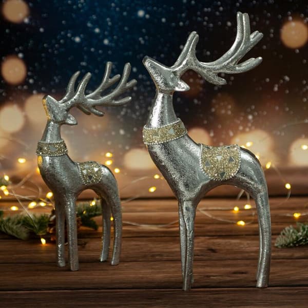 JULEFIGUR M167A 12 X 6 X 30 CM SØLV