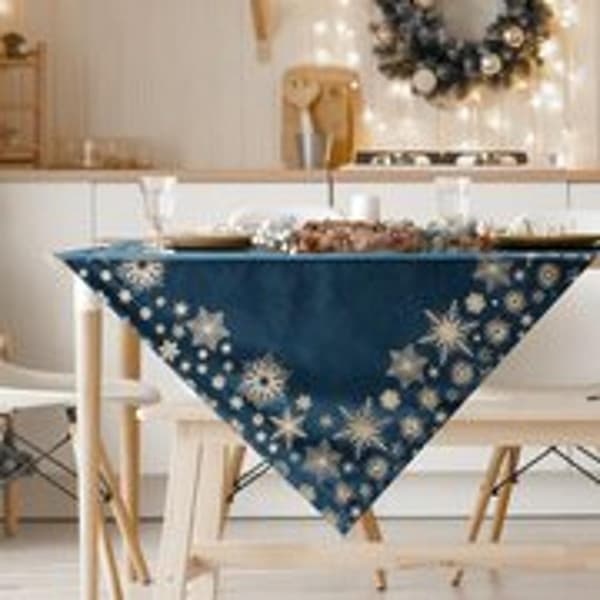 JULDUK GLÄDJE 85 X 85 CM MARIN