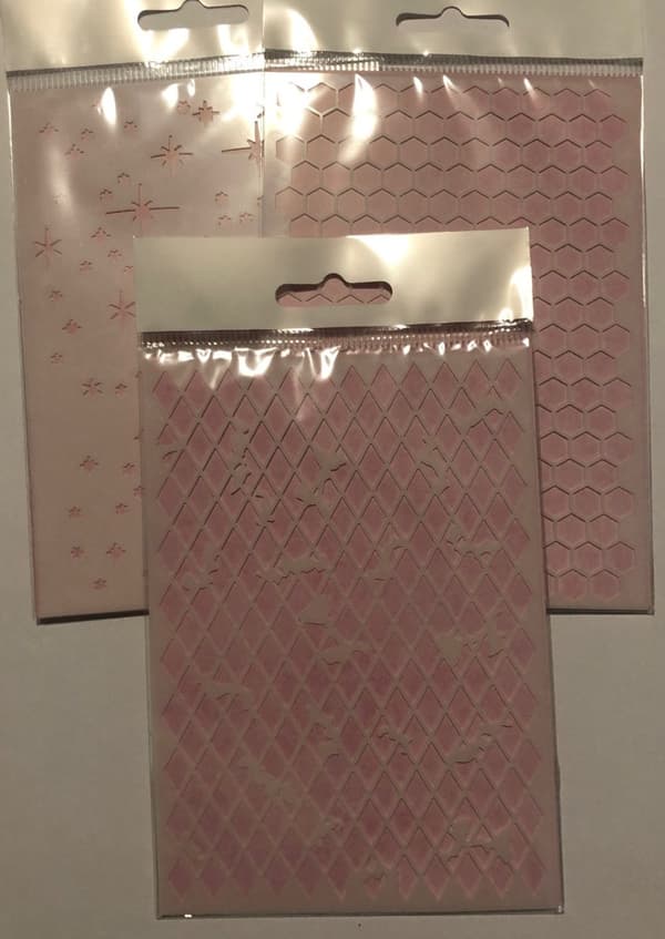 3 pack stenciler scrapbooking göra album