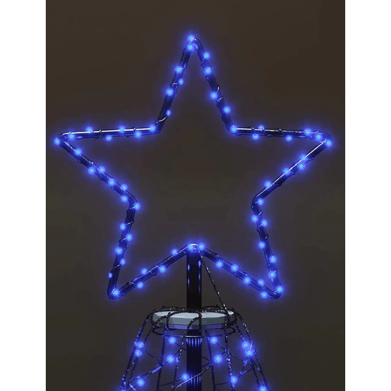 Lipputanko joulukuusi - 300 cm - Led - Ip44 - 8 valotilaa