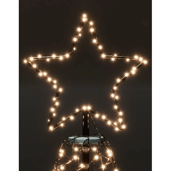 Lipputanko joulukuusi - 300 cm - Led - Ip44 - 8 valotilaa