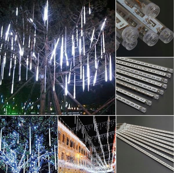 METEORS ICICLES putoavaa lunta IP44 LED ulko joulukuusen valot GARLAND