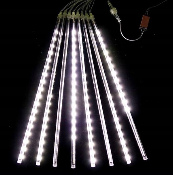 METEORS ICICLES putoavaa lunta IP44 LED ulko joulukuusen valot GARLAND