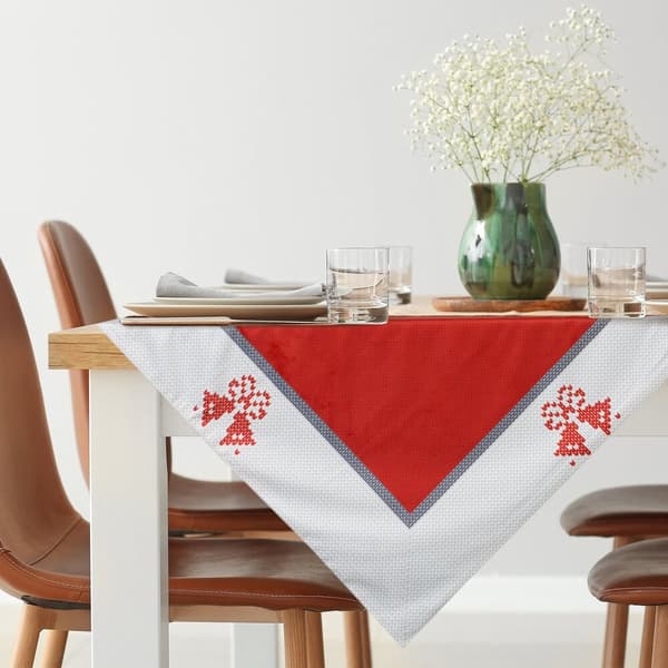 Julduk NOEL 45x45 Eurofirany röda vita klockor