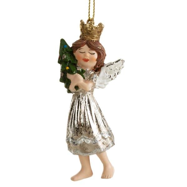 Julfigur 4x3x9 Eurofirany silver