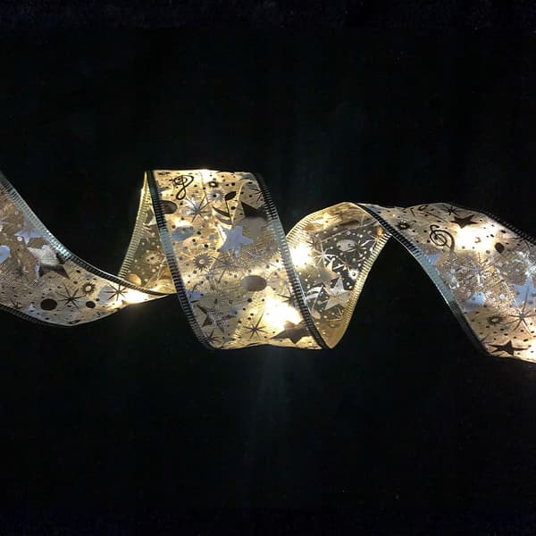 LED-STRIP JULETRÆSLAMPER PYNT BÅND 4m 40LED
