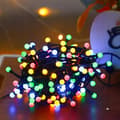 Miniatyrbillede 8 af 11: JULETRÆSLYSER UDENDØRS HAVE 250 LED 5M FARVERIGE DEKORATIVE KUGLER