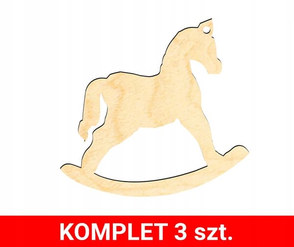 JULGRANSDEKORATIONER I TRÄ Z3 3 st.