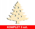 Miniatyrbillede 2 af 3: JULETRÆSPYNT, TRÆ, Z36, 3 stk.