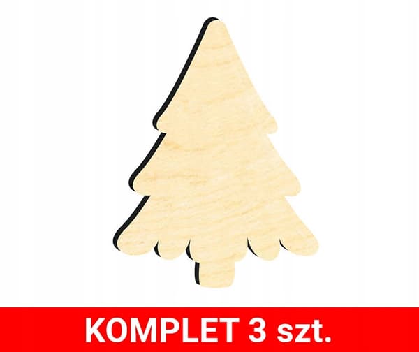 JULGRANSDEKORATIONER I TRÄ Z35 3 st.