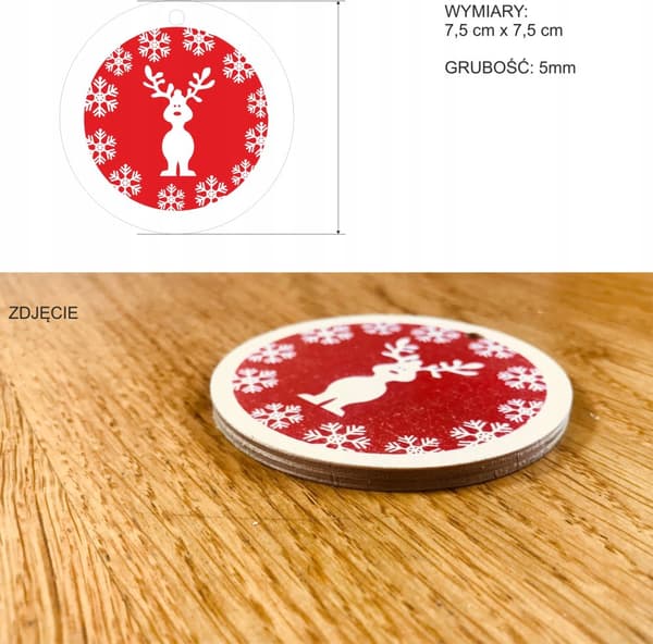 JULGRANSDEKORATIONER I TRÄ D14