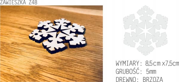 JULETRÆSPYNT I TRÆ Z48