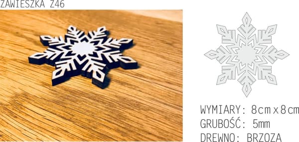 JULETRÆSPYNT I TRÆ Z46