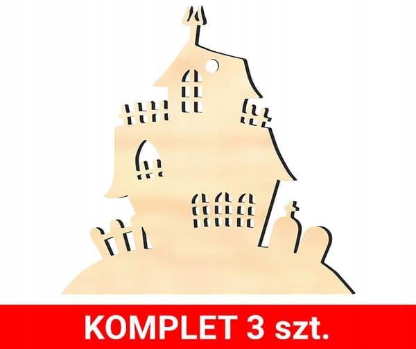 HALLOWEEN-koristeriipus puinen H13 3 kpl.