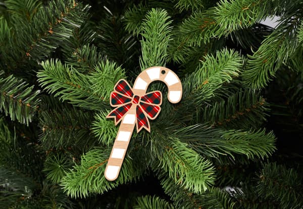 JULGRANSDEKORATIONER TRÄ D42 krok