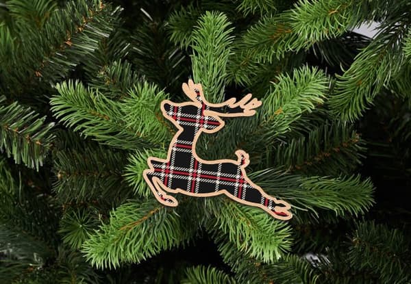 JULGRANSDEKORATIONER I TRÄ D58 renar