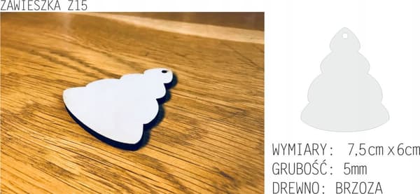 JULGRANSDEKORATIONER, TRÄ, Z15, 3 st.