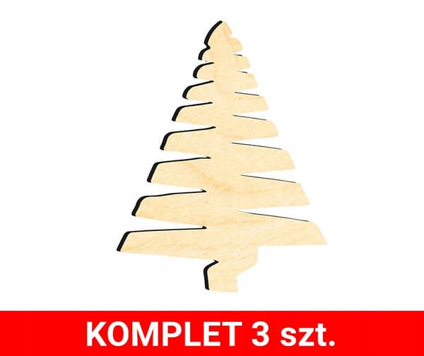 JULGRANSDEKORATIONER I TRÄ Z25 3 st.