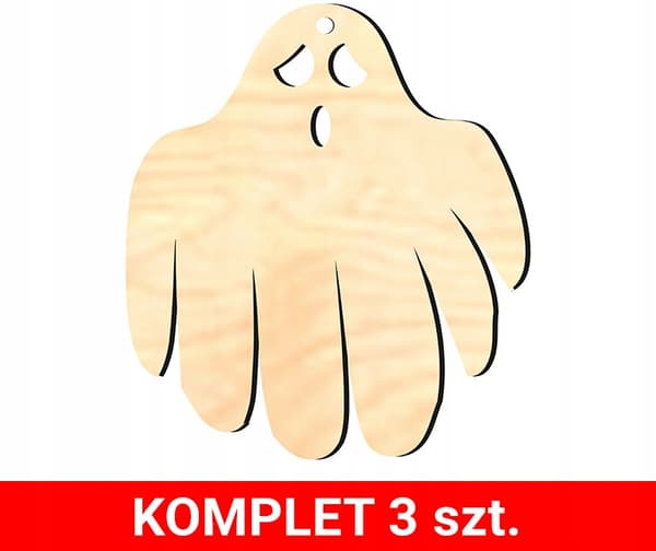 HALLOWEEN dekorationsvedhæng træ H6 3 stk.
