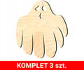 Miniatyrbillede 2 af 3: HALLOWEEN dekorationsvedhæng træ H6 3 stk.