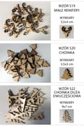 Miniatyrbild 8 av 8: Trädekorationer OLIKA MÖNSTER Decoupageplywood 50 st.