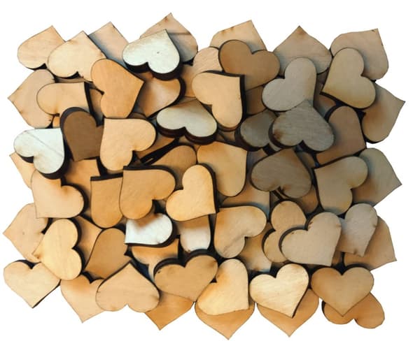 Trädekorationer OLIKA MÖNSTER Decoupageplywood 50 st.
