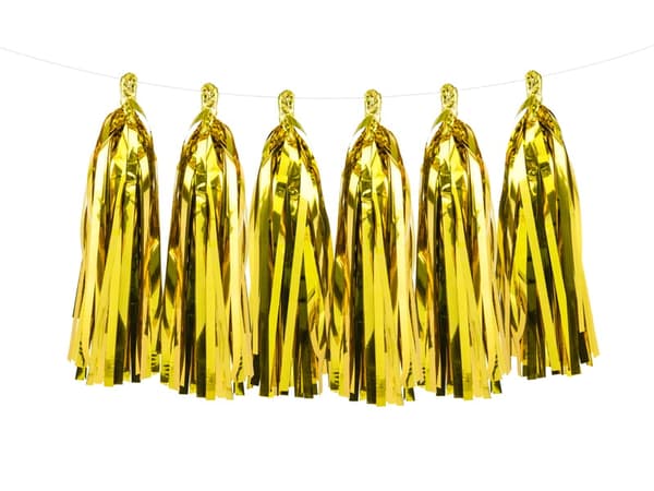 Girlang fransar guld
