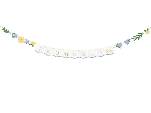 Banderoll Girlang Första Nattvard 300x13cm