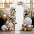 Pikkukuva 8 / 8: Materiaali SUOJAUS BALLONI ARCH -kehyksen metallitelineelle VALOKUVILLE 1x2m VALKOINEN