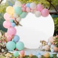 Miniatyrbillede 8 af 10: DOBBELTSIDIGT AFSLAG TIL BALLONBUE FOTOVÆG RUND 200 cm HVID