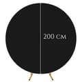 Pikkukuva 5 / 9: KAKSIPUOLINEN SUOJA PYÖREÄLLE PALLON KAARI -VALOKUVAUSEINÄLLE 200 CM MUSTA