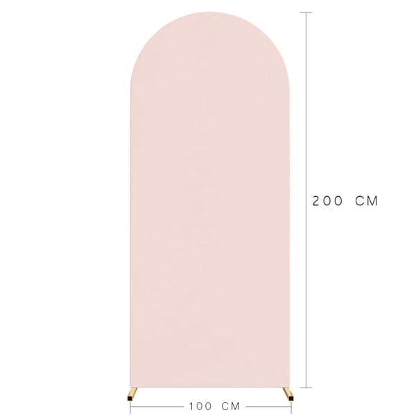 Materialöverdrag för ballongbågsram metallstativ FÖR FOTO 1x2m ROSA
