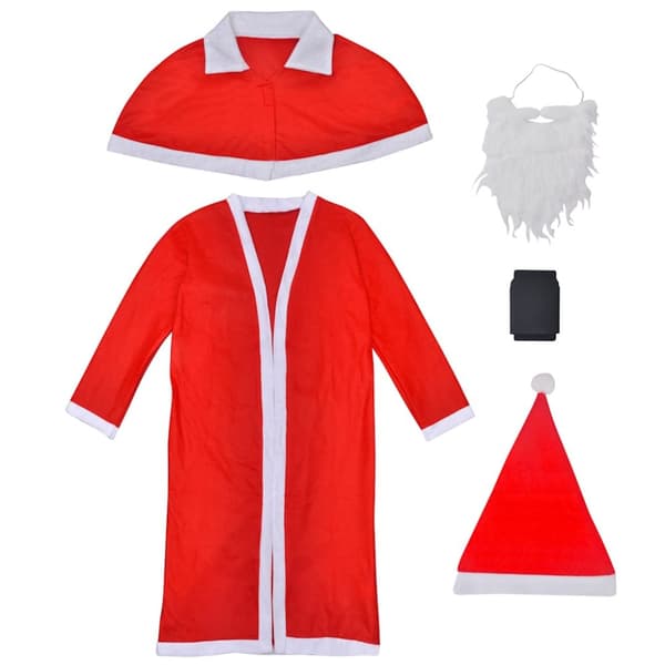 Tomtedräkt med mantel julkostym set