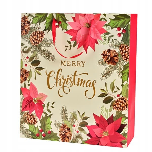 Julklappspåse 32x26 cm blandade mönster